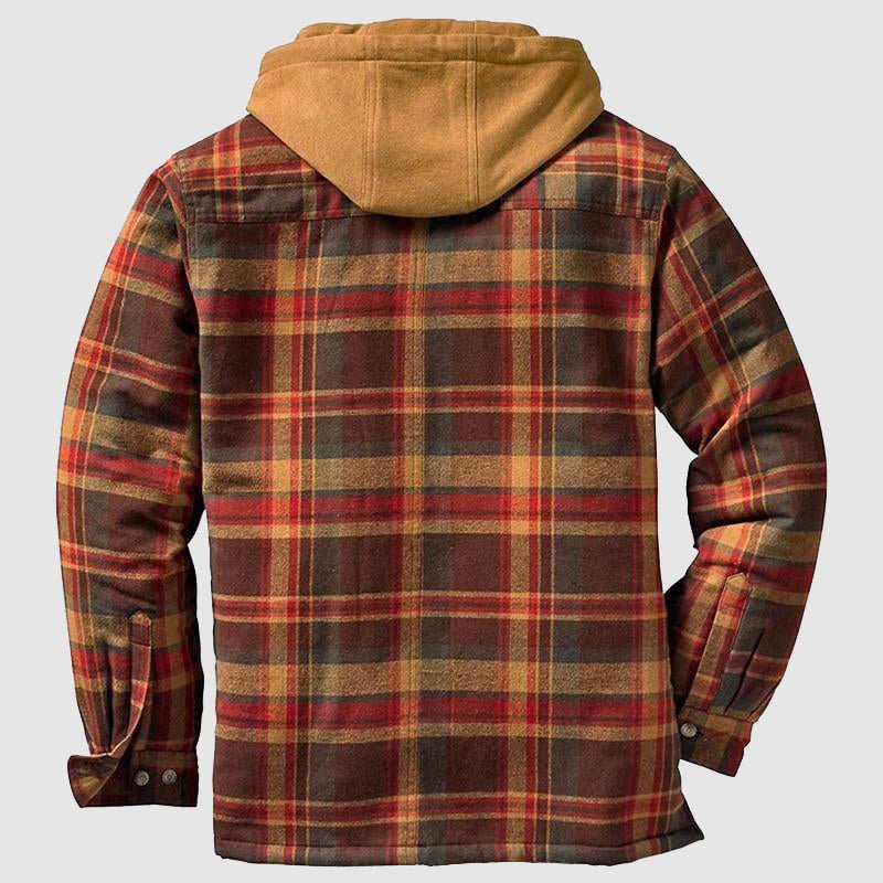 Flanelowa kurtka w stylu drwala