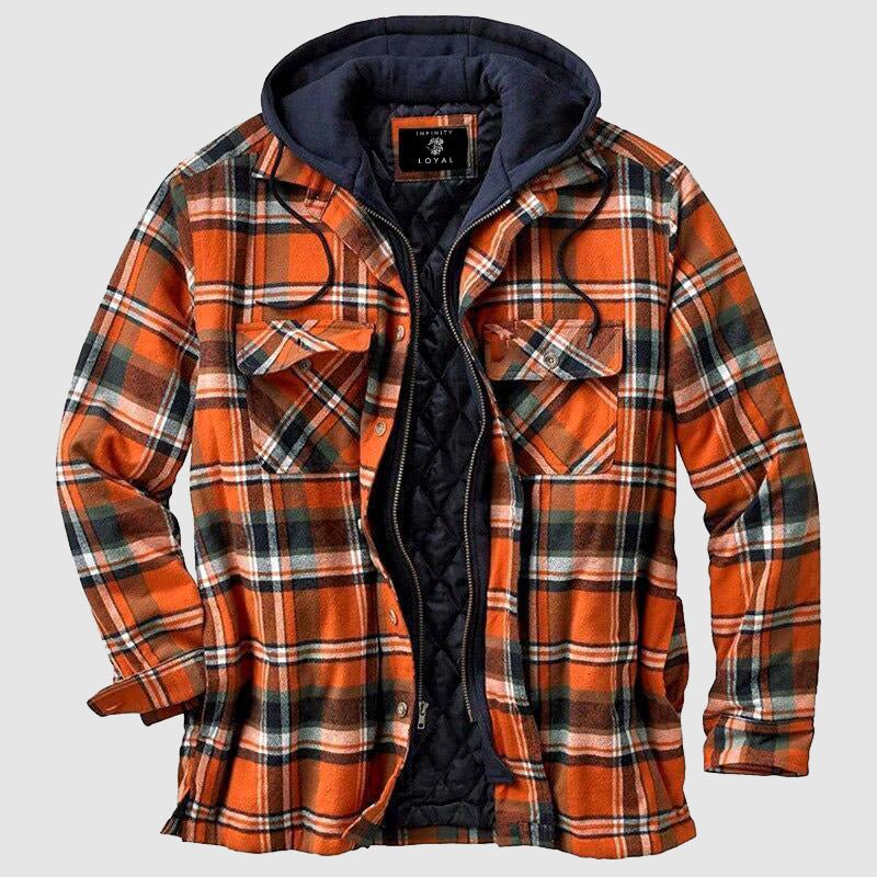 Flanelowa kurtka w stylu drwala
